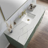 60 Inch Modern Farmhouse Green Single Sink Bathroom Vanity Quartz, James Martin
