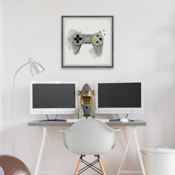 "Gamer III" Framed Painting Print