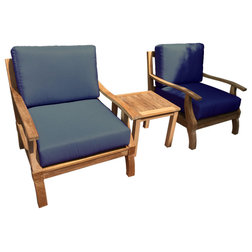 Transitional Outdoor Lounge Sets by warner levitzson teak outdoor furniture