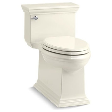 Kohler Memoirs Stately Skirted 1-Piece Elongated 1.28 GPF Toilet, Biscuit
