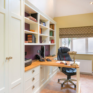 Home Office with custom cabinetry