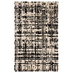 Jaipur Living - Jaipur Living Pals Handmade Trellis Cream/Black Area Rug, 9'x12' - The hand-tufted Clayton collection infuses homes with contemporary design and organic-inspired motifs. The Pals area rug makes bold and contrast-rich impression with a cream and black cross-hatched, linear design. Handmade of luxe viscose and wool, this rug boasts a plush feel underfoot and subtle sheen.