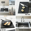 VIGO Mercer Stainless Steel Undermount Kitchen Sink, With Grid And Strainer, 33"