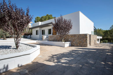 Modern house exterior.