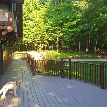 Curved Deck Rail in Maple Plain, MN