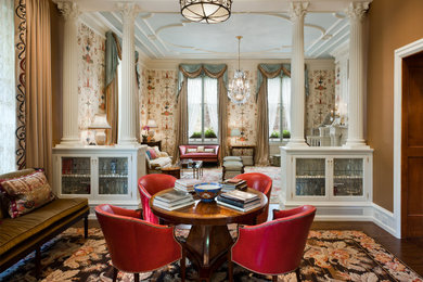 Elegant living room photo in Philadelphia