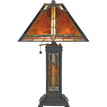 San Gabriel 2-Light Table Lamp, Valiant Bronze