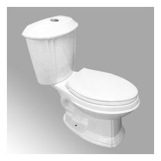 White Sheffield 2-Pc WaterSense Dual Flush Elongated Toilet with Slow Close Seat