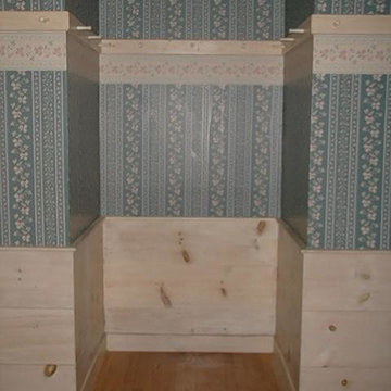 Dining room storage cupboard with a secret
