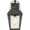 Quoizel CRG8408MB Carriage 1 Light Outdoor Lantern - Mottled Black