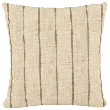 18" Decorative Pillow Polyester Insert, Fritz Charcoal