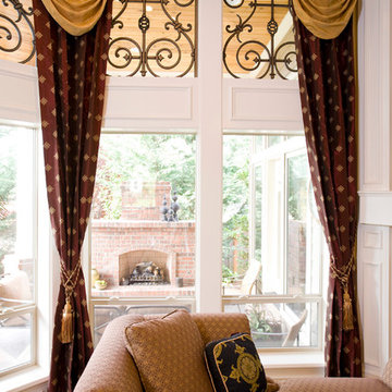 DRAPERIES - WINDOW TREATMENTS - FUN WITH FABRIC -  DECORATING DEN