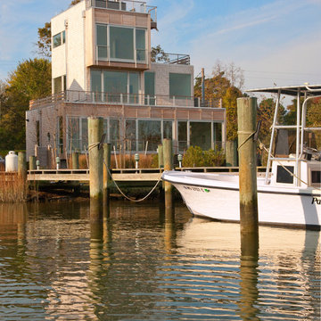 Waterfront Home With Modern Windows In Eastern Maryland