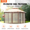 VEVOR Patio Gazebo Backyard Gazebo Tent 10x10' for 6-8 Person With Mesh Netting
