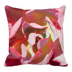 Pink Succulent pillow - Decorative Pillows