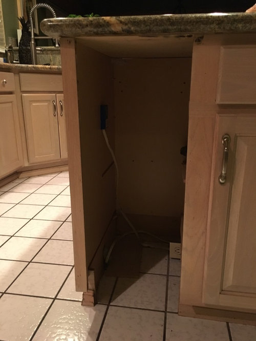 Removed trash compactor. How best to finish off this space?