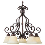 Maxim Lighting - Maxim Lighting 12206FIOI Manor - Five Light Chandelier - Manor Five Light Chandelier Oil Rubbed Bronze Frosted Ivory GlaThis decorative classic in Oil Rubbed Bronze finish is both dramatic and subtle, with or without shades.Oil Rubbed Bronze Finish with Frosted Ivory GlassThis decorative classic in Oil Rubbed Bronze finish is both dramatic and subtle, with or without shades. *Number of Bulbs: 5 *Wattage: 100W * BulbType: A19 Medium Base *Bulb Included: No *UL Approved: Yes