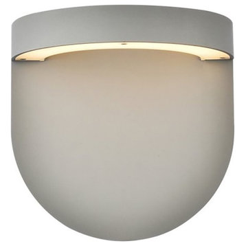 Living District Raine 1-Light Aluminum LED Wall Sconce in Silver