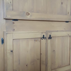 Custom Bar with Fireplace - Shelving