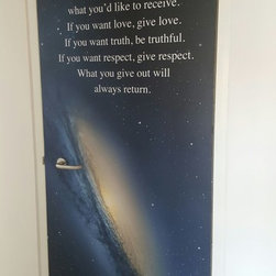 "Galaxy" Themed Bomb Shelter Door Art - Home Accessories & Decor