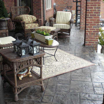 Ashlar Slate Stamped Patio