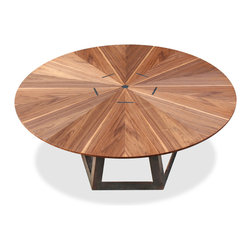 Round Walnut Table - Dining Tables