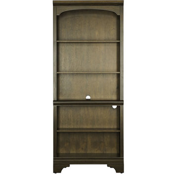 Coaster 5-Shelf Rectangular Traditional Wood Bookcase in Oak