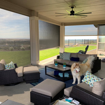 Exterior Solar Shades - Motorized and Manual