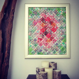 Red & Green - Mixed Media Art
