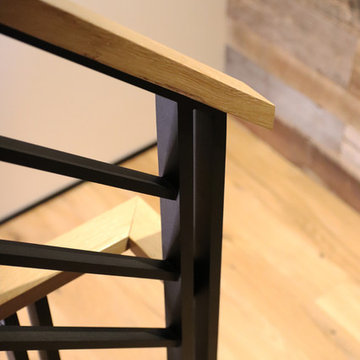 Mono-Stringer Stairs and Flat Bar Railing, Finger Lakes, NY