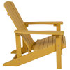 Offex Charlestown All-Weather Adirondack Chair in Yellow Faux Wood