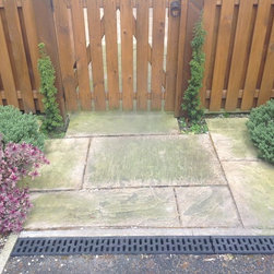 Path BEFORE cleaning with Lithofin MN Outdoor Cleaner - Paving, Stones & Walling