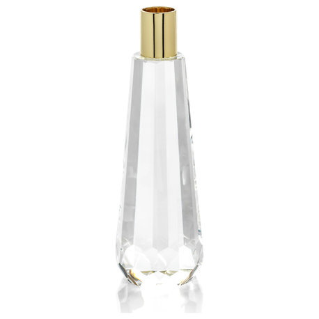 Florella Faceted Crystal Candle Holder