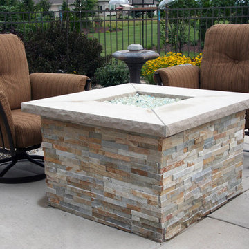 Raised Natural Gas Fire Pit