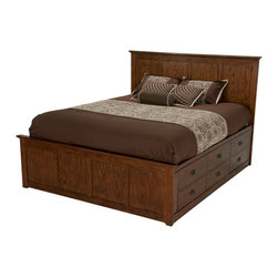 Intercon - Oak Park Storage Bed - Beds