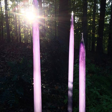 Glass Art Creates Late Afternoon Magic.