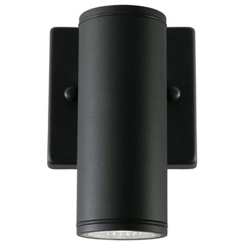 AFX BVYW0406LAJUD Beverly 6" Tall LED Outdoor Wall Sconce - Black
