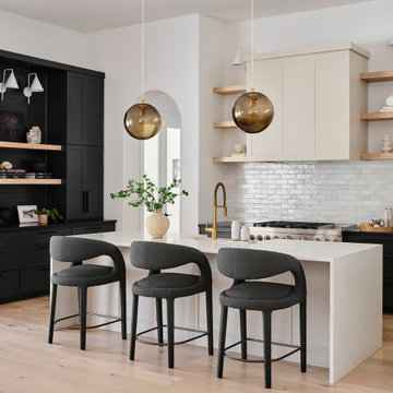Fresh, Updated Neutrals in a Designer's Home Kitchen