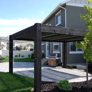 SLC Backyard Timber Frame Pergola