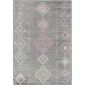 CosmoLiving Soleil Native Blush Tribal Moroccan Area Rug, 8'9"x12'