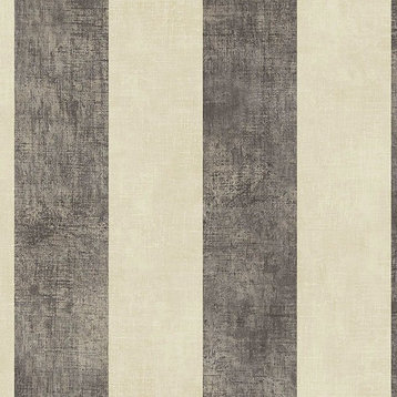 Stripes And Damasks, Classic Damask Stripes Cream, Brown Wallpaper Roll