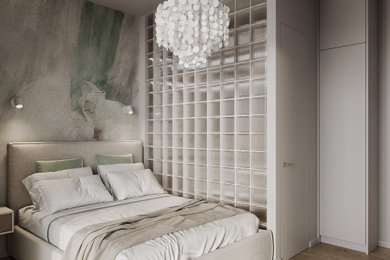 Photo of a modern bedroom in Moscow.
