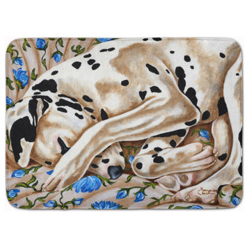 "Caroline'S Treasures Bed of Roses Dalmatian Floor Mat, 19"x27", Multicolor