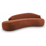 Meridian Furniture - Caspian Upholstered 101" Sofa, Cognac, Chenille Fabric - Indulge in the allure of the Cognac Caspian Sofa by Meridian Furniture. Its captivating design and luxurious Cognac elevate any space with effortless elegance. Crafted with precision and durability in mind, this stunning piece becomes the focal point of gatherings, fostering moments of connection and warmth. Embrace sophistication and style with the Caspian Sofa, a testament to exquisite taste and timeless beauty.