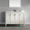 Chelsea 48 inch Bath Vanity with White Engineered Quartz Marble Top
