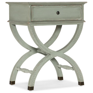 Hooker Furniture 6750-50010 Charleston 24"W Wood Top Maple Table - Verdigris