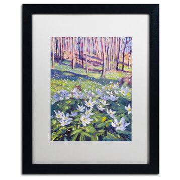 Glover 'Anemones in the Meadow' Art, Black Frame, 16"x20", White Matte