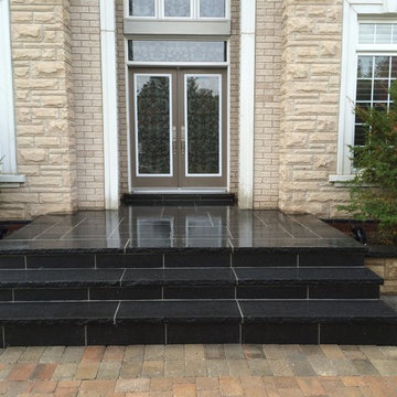 Flagstone on front porch and steps in Newmarket