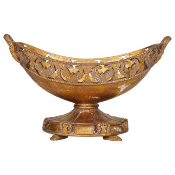 Traditional Bronze Polystone Decorative Bowl 560848