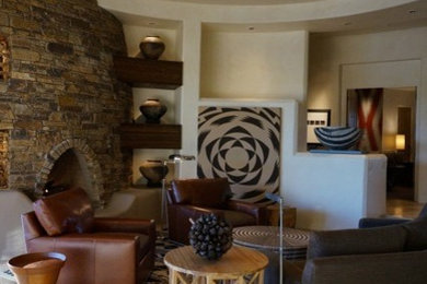 Living room - transitional living room idea in Phoenix
